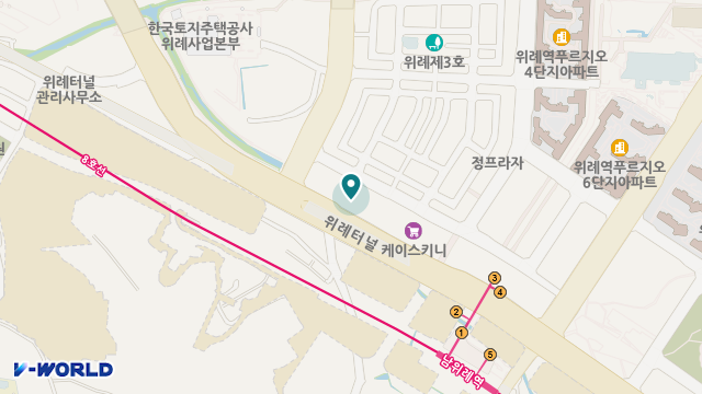 위례행복한데이케어센터 위치 지도