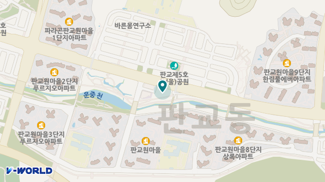 판교노인주간보호센터 위치 지도