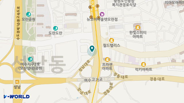 대교뉴이프 방문요양센터 성남중원센터 위치 지도