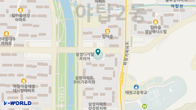 신한라이프케어 분당데이케어센터 위치 지도