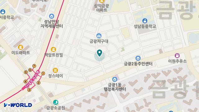 보겸재가복지센타 위치 지도