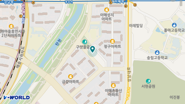 한살림성남용인 주간돌봄센터 분당점 위치 지도
