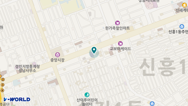아들과딸 성남 주간보호센터 위치 지도