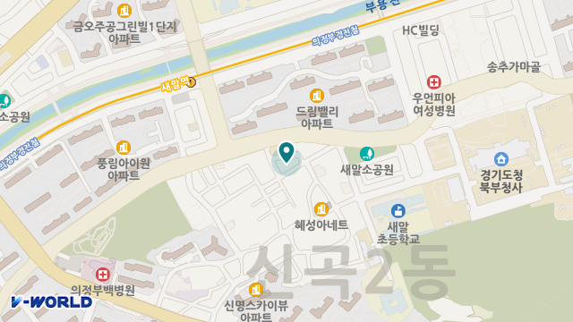 아크시니어케어 경기의정부센터 위치 지도