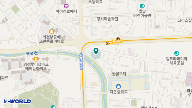 나눔과 섬김의 센터 위치 지도