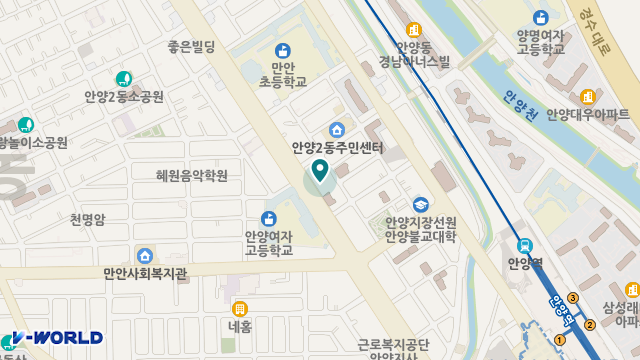 만안주간보호센터 위치 지도
