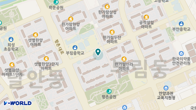 안양사랑방문요양센터 위치 지도