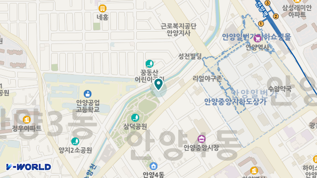 안양삼덕재활주간보호센터 위치 지도