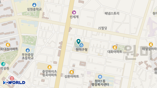 원미주간보호센터 위치 지도