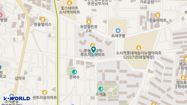 소사푸르지오재가복지센터 위치 지도