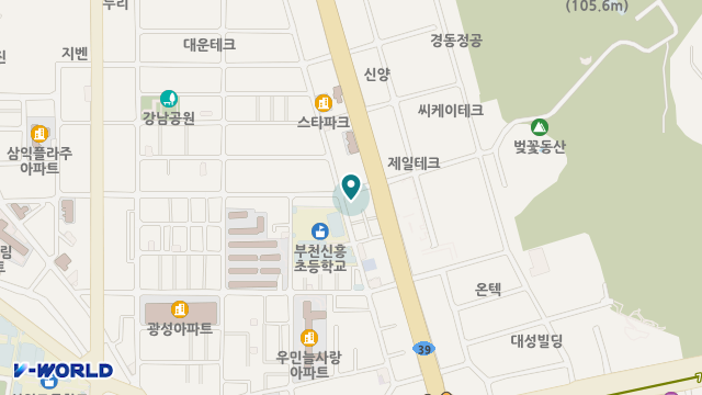 청송재가복지센터 위치 지도