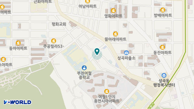푸른성재가센터 위치 지도