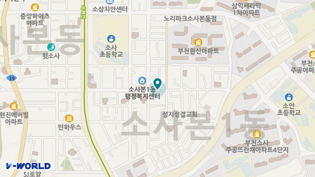 꽃길 재가복지센터 위치 지도