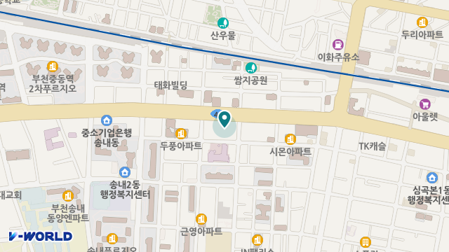 푸른소나무부천주야간보호센터 위치 지도