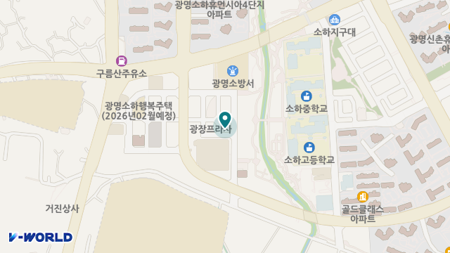광명어르신데이케어센터 위치 지도