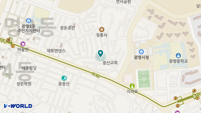 (A)비지팅엔젤스 광명재가방문요양지점 위치 지도