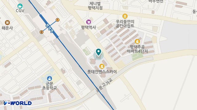 평택합정재가노인지원센터 위치 지도