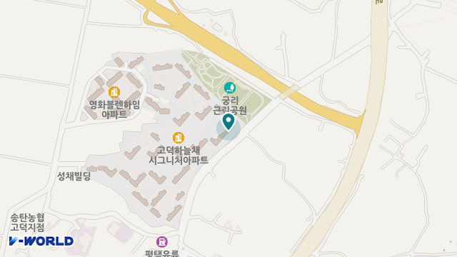 동산케어 센터 송탄점 위치 지도