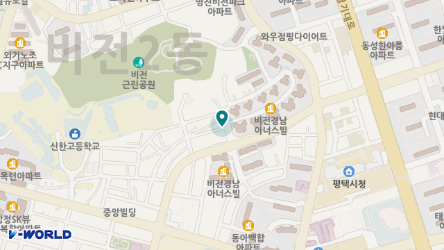 평택정재가노인복지센터 위치 지도