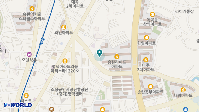송탄중앙노인복지센터 위치 지도