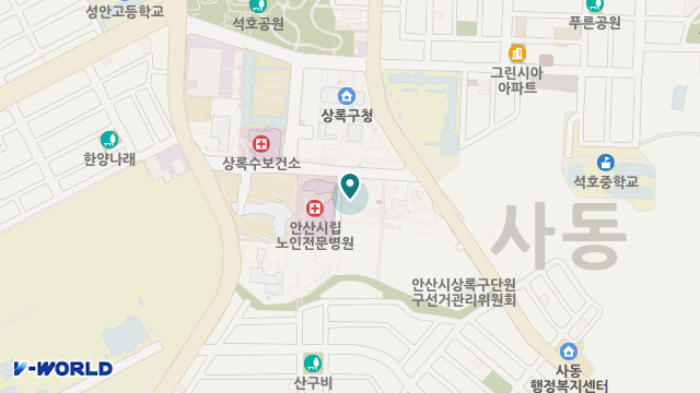 백석노인주간보호센터 위치 지도