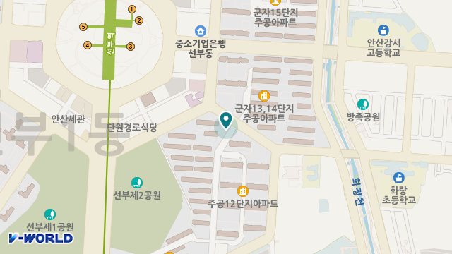 선부재가복지센터 위치 지도