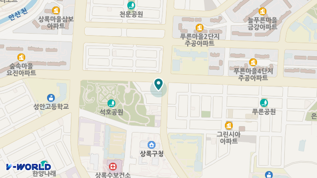 상록단원구노인주간보호센터 위치 지도