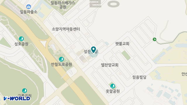 일동실버주야간보호센터 위치 지도
