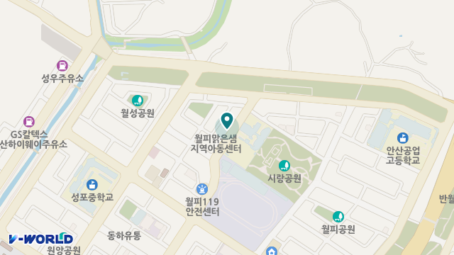 동안산시낭노인복지센터 위치 지도
