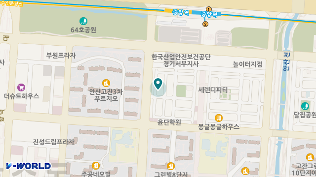 안산중앙방문요양센터 위치 지도