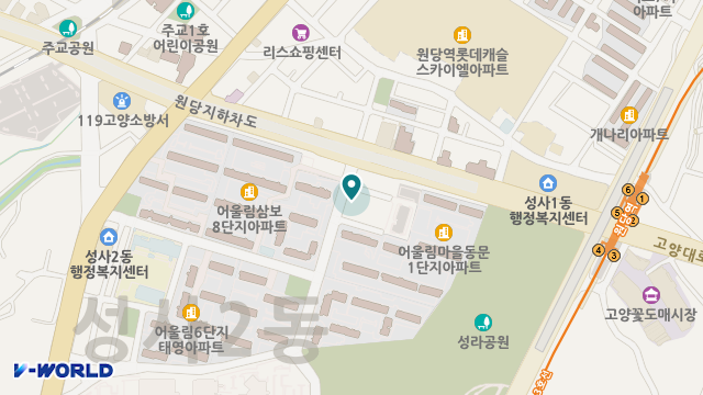 고양누리노인복지센터 위치 지도