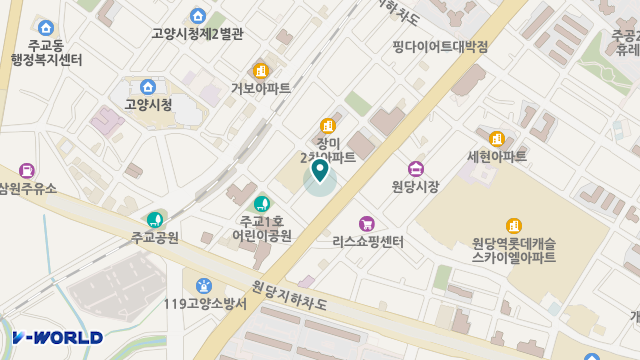 고양노인주야간보호센터 위치 지도