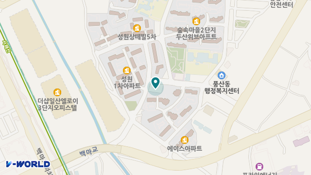 한컴말랑말랑행복케어일산풍동점 위치 지도