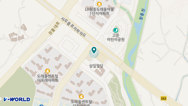 정도데이케어센터 위치 지도