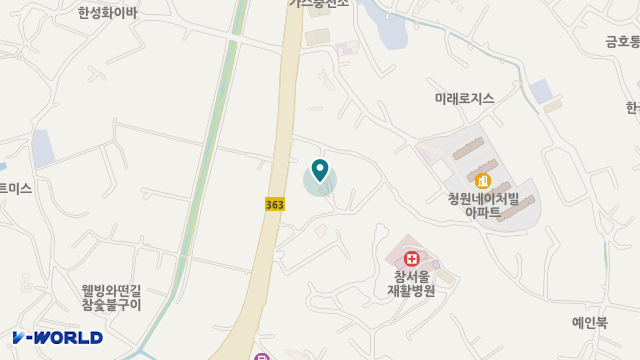 사랑의뜰홈케어 위치 지도