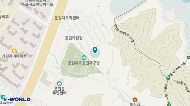 과천시노인복지관 주간보호센터 위치 지도