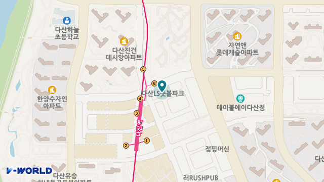 다산주야간보호센터 위치 지도