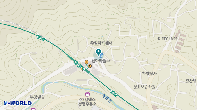 천마산데이케어센터 위치 지도