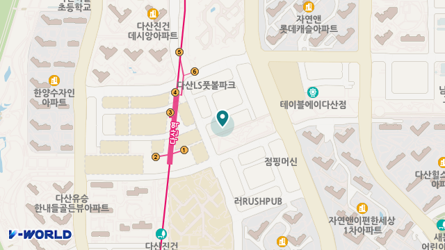 다사랑노인복지센터 위치 지도