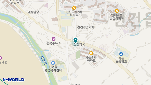 진주재가노인복지센터 위치 지도
