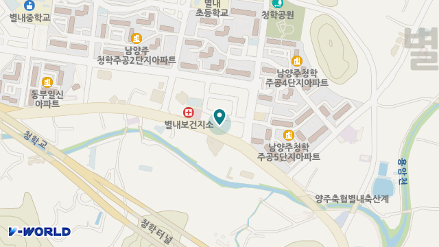 별내재가복지센터 위치 지도