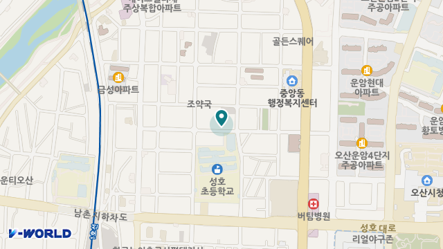 오산노인복지센터 위치 지도