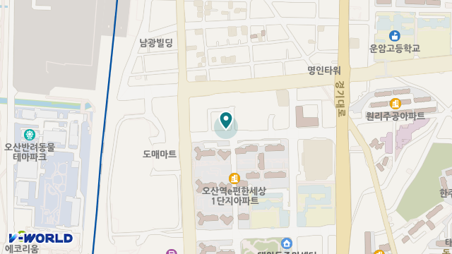 오산참사랑재활주야간보호센터 위치 지도