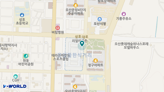 백세오산방문요양센터 위치 지도