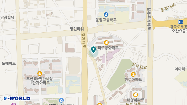 (주)대교뉴이프 방문요양센터 오산센터 위치 지도
