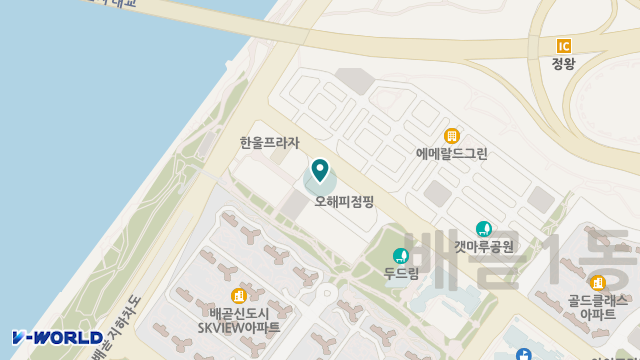 배곧데이케어 위치 지도