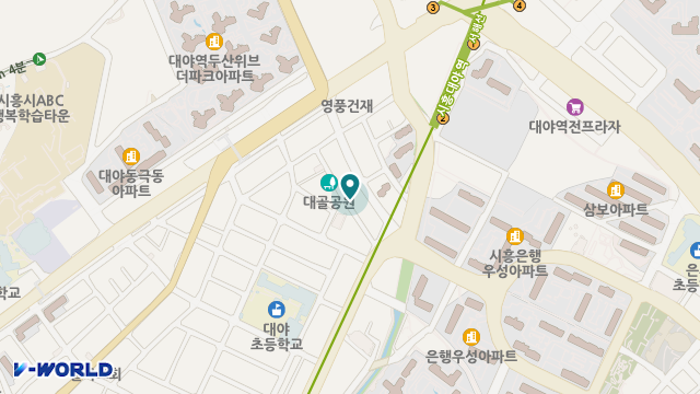 빠른케어 시흥 위치 지도