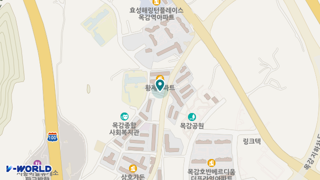 시흥목감재가복지센터 위치 지도