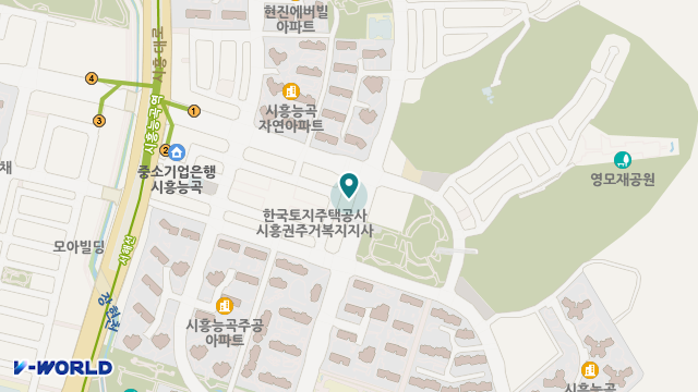 시흥동행주간보호센터 위치 지도