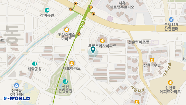 나누미복지센터 위치 지도